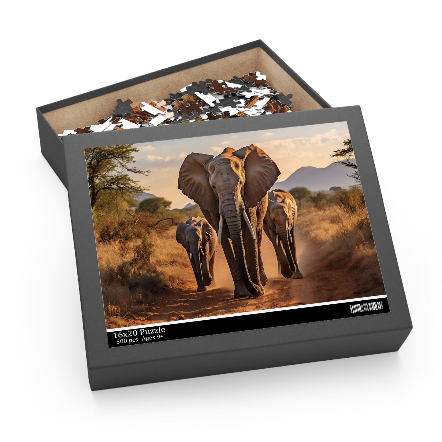 Elephants Puzzle Box - 252 pc (CWA Original Design)